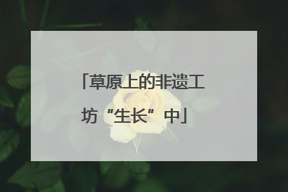 草原上的非遗工坊“生长”中